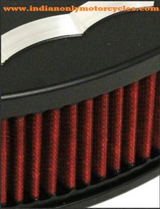 Performance, Style, Tradition.. Show all three with Lloyd'z new Indian Arrowhead Airbox! The Arrowhead Airbox is offered in either Chrome or Black Powdercoat with Contrast-Cut, and the filter elements are offered in Red, Black, or Natural Un-dyed. We're currently seeing gains of 5-6 HP with the installation of the airbox alone, and 8-10 HP when used in conjunction with our Performance Slip-ons.