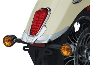 Extends the rear fender's trailing edge and integrates cleanly with the taillight for a classic appearance that's true to the Indian Scout's heritage