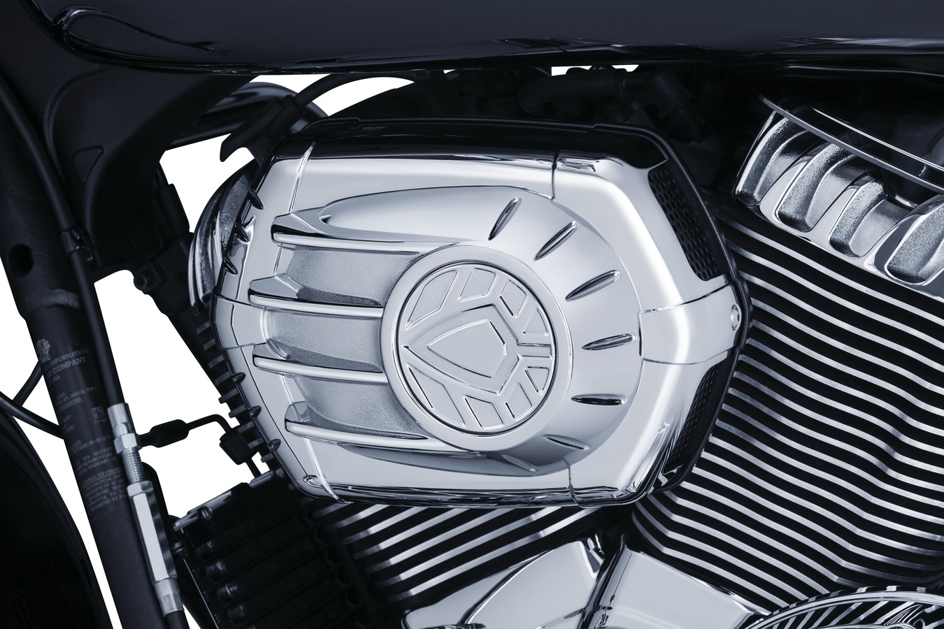 Spear Air Cleaner Indian Chrome / Black