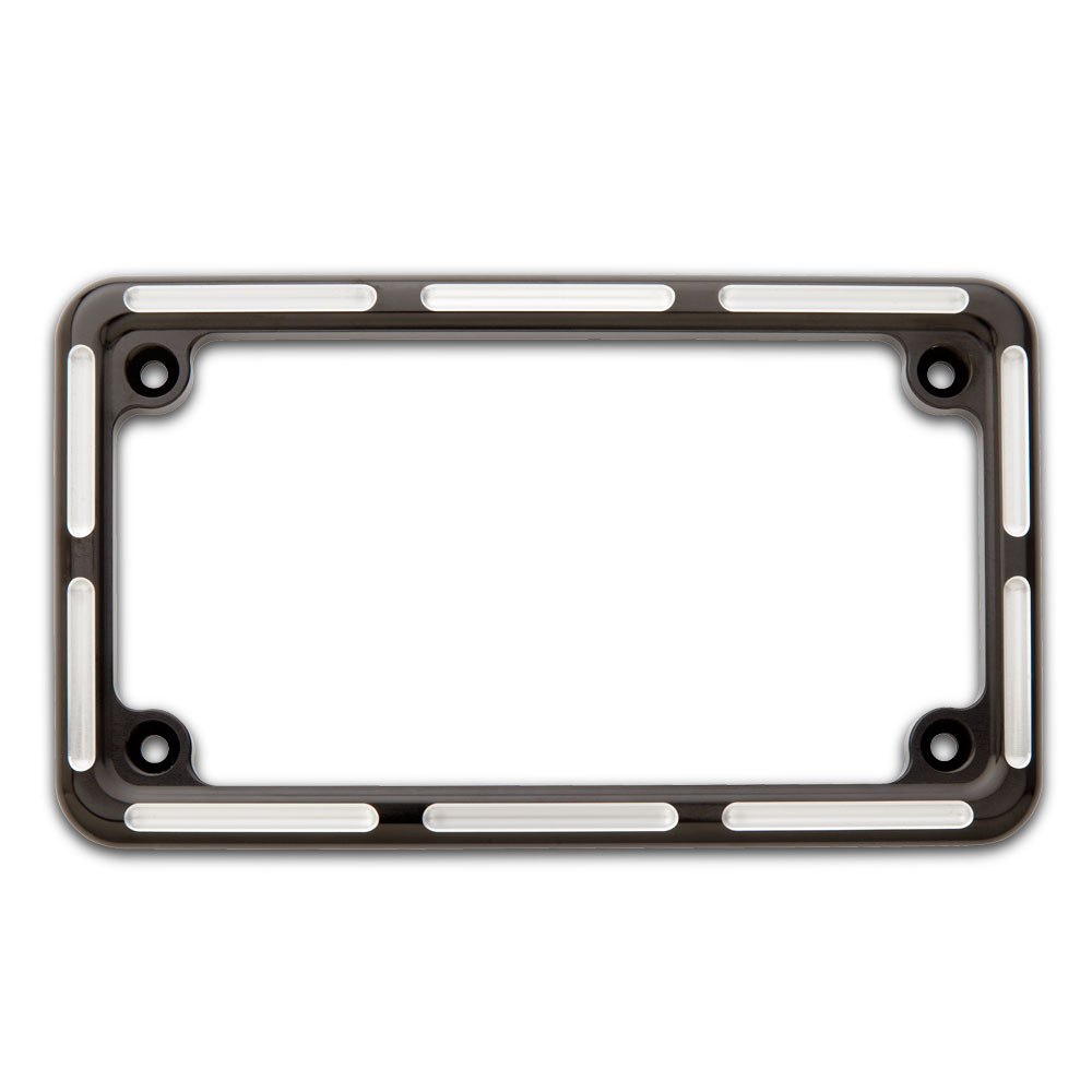 Slot Track Ness License Plate Frame - Black