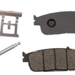 Rear Brake Pad Set for 2 Piston Caliper 2203679 Spring Pin Retainer Insulator 2014- 2024