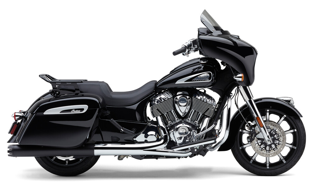 Applicable Indian Chieftain models: 2021 Roadmaster Limited: 2017-2018 Chieftain Elite: 2020-2021 Chieftain Elite: 2020-2021 Roadmaster Dark Horse: 2020-2021 Challenger Limited: 2020-2021 Challenger Dark Horse: 2020-2021 Challenger: 2018-2021 Springfield Dark Horse: 2017-2021 Chieftain Limited: 2016-2021 Chieftain Dark Horse: 2014-2021 Chieftain The Cobra Neighbor Haters Series slip-on mufflers provide that perfect balance between sound (loud, but not too loud) and performance. And when used with the stock head pipe, these are 50-state legal. (See manufacturer declarations below.) The 4-inch body bells out to 4.5-inches at the rear. It features a smooth rolled end. That shape adds a megaphone enhancement to the sound, and the louvered mechanical core exits in a trumpet bell shape that allows the V-Twin soundtrack to flow at full song. Cobra Part numbers 5207, 5207B, 5208 and 5208B: Qualified Manufacturer Declared Emissions Replacement Part on models not originally equipped with mufflers containing catalyst. Applicable Indian Chieftain Models: 2022 Roadmaster Limited, 2020-2022, 2017-2018 Chieftain Elite, 2020-2022 Roadmaster Dark Horse, 2020-2022 Challenger Limited, 2020-2022 Challenger Dark Horse, 2020-2022 Challenger, 2018-2022 Springfield Dark Horse, 2017-2022 Chieftain Limited, 2016-2022 Chieftain Dark Horse, 2014-2022 Chieftain