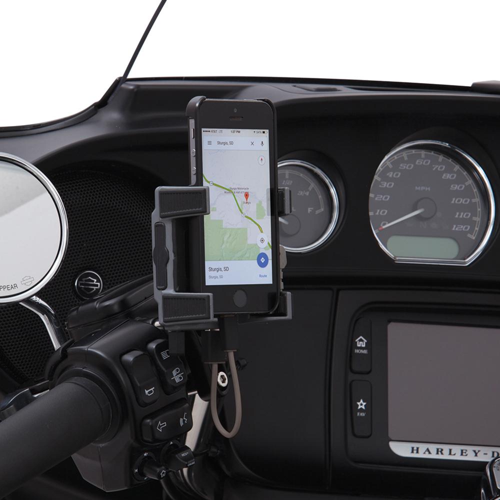Smartphone / GPS Holder Premium With Perch Mount Indian Only Motorcycle  Custom Parts Accessories Aftermarket
