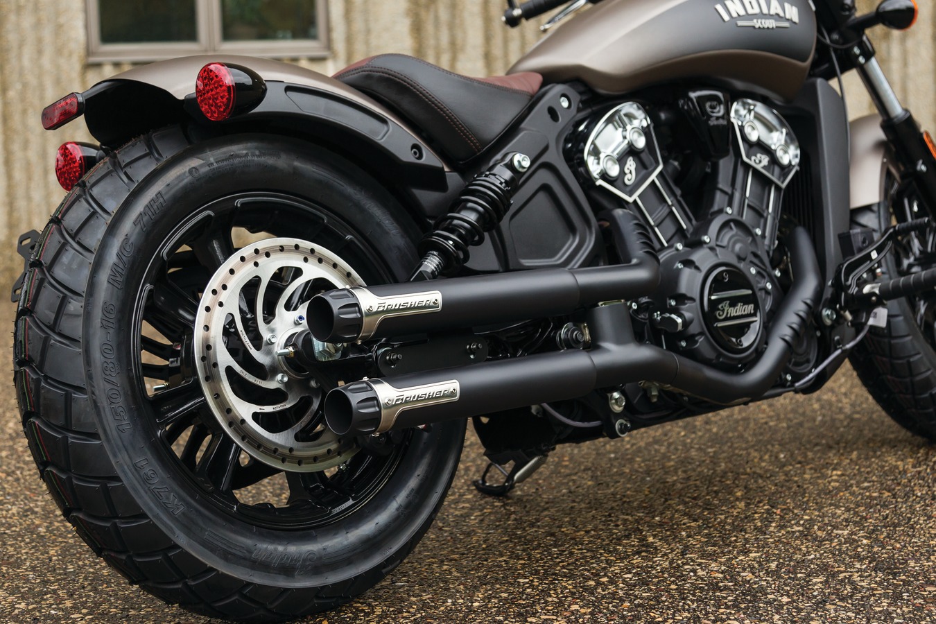 indian scout bobber slip on exhaust