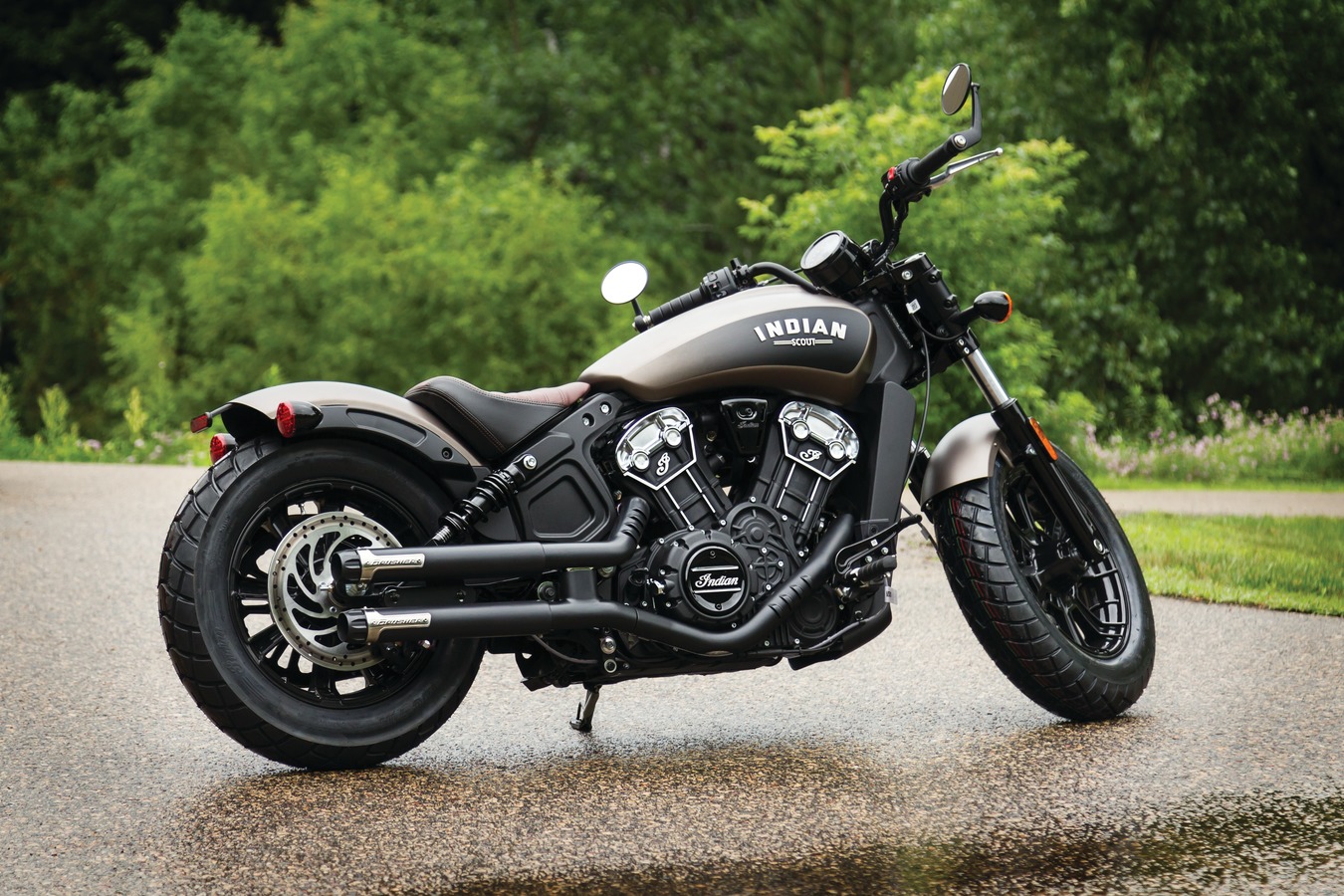 slip on exhaust for indian scout bobber