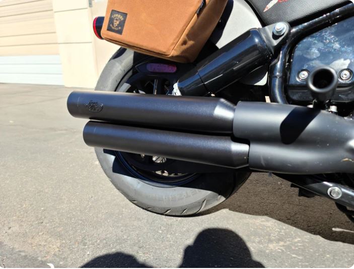 These are the mufflers you've been looking for. Full Stainless Steel construction for durability and longevity. Baffling packed with Stainless steel wool that doesn't break down like the fiberglass packing used in other mufflers so you won't need to repack them for a long time if ever. Made with only the finest quality materials right here in the USA. No expenses spared in the construction and design.
Not only do they sound killer, they also perform. More high end power without losing that low end grunt. A deep and powerful sound at idle will make you think your bike doubled in cc's, a tame controlled growl at cruise that your ear's and your friends will appreciate on long rides but when you want to be heard, you're heard.
Sold as a set
Nearly a 50% weight reduction over the factory mufflers.
Rampage Quiet Baffles sold separately.
For the most up to date lead times, please check our Lead Times page.
Emissions Notice: Dean Speed exhaust systems and slip-on mufflers are legal for sale and use on U.S. EPA and California pollution controlled motorcycles not originally equipped with a catalyst in the exhaust system. In addition Dean Speed slip-on mufflers are legal for sale and use on U.S. EPA and California pollution controlled motorcycles that have the catalyst located in the header pipes upstream of the muffler. Removing a catalytic converter from a pollution-controlled motorcycle is considered tampering and can lead to substantial fines and penalties. Unless otherwise noted additional Dean Speed components shown are restricted to closed course competition use only.
Exhaust Noise Disclaimer: Unless noted, Dean Speed exhaust components do not meet U.S. EPA noise standards and may be restricted to closed course competition use. Check local noise ordinances before use.
Rampage mufflers: Not legal for sale or use on 2009 model year California touring motorcycles and all 2010 model year touring motorcycles. These models contain a catalyst in the head pipe and removing the catalyst from a highway motorcycle is a violation of pollution control laws.
*Check that all hardware is tight before riding with your newly installed parts.
*Thread lock is recommended