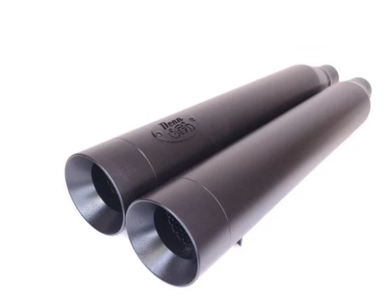 These are the mufflers you've been looking for. Full Stainless Steel construction for durability and longevity. Baffling packed with Stainless steel wool that doesn't break down like the fiberglass packing used in other mufflers so you won't need to repack them for a long time if ever. Made with only the finest quality materials right here in the USA. No expenses spared in the construction and design.
Not only do they sound killer, they also perform. More high end power without losing that low end grunt. A deep and powerful sound at idle will make you think your bike doubled in cc's, a tame controlled growl at cruise that your ear's and your friends will appreciate on long rides but when you want to be heard, you're heard.
Sold as a set
Nearly a 50% weight reduction over the factory mufflers.
Rampage Quiet Baffles sold separately.
For the most up to date lead times, please check our Lead Times page.
Emissions Notice: Dean Speed exhaust systems and slip-on mufflers are legal for sale and use on U.S. EPA and California pollution controlled motorcycles not originally equipped with a catalyst in the exhaust system. In addition Dean Speed slip-on mufflers are legal for sale and use on U.S. EPA and California pollution controlled motorcycles that have the catalyst located in the header pipes upstream of the muffler. Removing a catalytic converter from a pollution-controlled motorcycle is considered tampering and can lead to substantial fines and penalties. Unless otherwise noted additional Dean Speed components shown are restricted to closed course competition use only.
Exhaust Noise Disclaimer: Unless noted, Dean Speed exhaust components do not meet U.S. EPA noise standards and may be restricted to closed course competition use. Check local noise ordinances before use.
Rampage mufflers: Not legal for sale or use on 2009 model year California touring motorcycles and all 2010 model year touring motorcycles. These models contain a catalyst in the head pipe and removing the catalyst from a highway motorcycle is a violation of pollution control laws.
*Check that all hardware is tight before riding with your newly installed parts.
*Thread lock is recommended