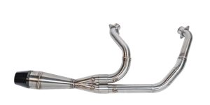 Designed with performance and additional ground clearance in mind while offering a custom look and a powerful sound. All pipes are made with mandrel bent, aircraft quality 304 stainless steel featuring a hand-formed merge collector that allows for precise flow performance. Available in Brushed, Jet-Hot Ceramic Coated Black, and Mirror Polished 10HP and 9TQ increase over stock 32lbs weight savings over stock: stock 42lb/ Sawicki 10lb. 1 ¾" primaries stepped to 2" Rear primary tucked in tight away from the rider’s leg. Comes with mounting hardware, brackets, and spring puller. Accepts 18mm sensor for aftermarket tuners (12mm reducers are included) Limited Lifetime Warranty Made in the USA Fitments: 2022-2024 Indian Chief, Chief Dark Horse, Chief Bobber, Chief Bobber Dark Horse, Chief Sport, Super Chief, Super Chief Limited, Sport Chief Indian Chief Shorty Part Numbers: 930-01323 // Brushed Stainless with Welded End Cap 930-01321 // Brushed Stainless with Black Billet End Cap 930-01321-CF // Brushed Stainless with Carbon Fiber End Cap 930-01324 // Black Ceramic with Welded End Cap 930-01322 // Black Ceramic with Black Billet End Cap 930-01322-CF // Black Ceramic with Carbon Fiber End Cap 930-01043 // Mirror Polished with Welded End Cap 930-01042 // Mirror Polished with Black Billet End Cap 930-01042-CF // Mirror Polished with Carbon Fiber End Cap