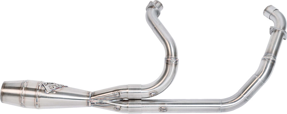 Designed with performance and additional ground clearance in mind while offering a custom look and a powerful sound. All pipes are made with mandrel bent, aircraft quality 304 stainless steel featuring a hand-formed merge collector that allows for precise flow performance.

Available in Brushed, Jet-Hot Ceramic Coated Black, and Mirror Polished

10HP and 9TQ increase over stock
32lbs weight savings over stock: stock 42lb/ Sawicki 10lb.
1 ¾" primaries stepped to 2"
Rear primary tucked in tight away from the rider’s leg. 
Comes with mounting hardware, brackets, and spring puller.
Accepts 18mm sensor for aftermarket tuners (12mm reducers are included)
Limited Lifetime Warranty
Made in the USA
Fitments:

2022-2024 Indian Chief, Chief Dark Horse, Chief Bobber, Chief Bobber Dark Horse, Chief Sport, Super Chief, Super Chief Limited, Sport Chief

Indian Chief Shorty Part Numbers:
930-01323 // Brushed Stainless with Welded End Cap
930-01321 // Brushed Stainless with Black Billet End Cap
930-01321-CF // Brushed Stainless with Carbon Fiber End Cap
930-01324 // Black Ceramic with Welded End Cap
930-01322 // Black Ceramic with Black Billet End Cap
930-01322-CF // Black Ceramic with Carbon Fiber End Cap
930-01043 // Mirror Polished with Welded End Cap
930-01042 // Mirror Polished with Black Billet End Cap
930-01042-CF // Mirror Polished with Carbon Fiber End Cap