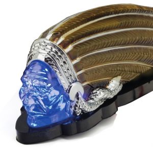 Indian Motorcycle 6 Inch Warbonnet Blue Led