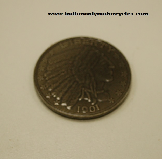 Indian Dark Horse Horn Cover Medallion