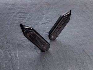 Covers the unesthetic OEM reflectors on the fork Covers are mounted easily by sliding above the reflectors and are hold in position with a small grub screw. Easy to install and remove. Note: Not DOT street legal!