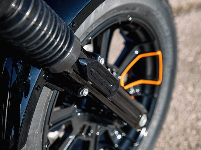 Covers the unesthetic OEM reflectors on the fork Covers are mounted easily by sliding above the reflectors and are hold in position with a small grub screw. Easy to install and remove. Note: Not DOT street legal!