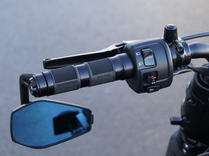 Make: IndianModel: 101 Scout
Year: 2025
Remarks: Black, Pair
Country of Manufacture: Germany
Handlebar grips 7/8" for Indian 101 Scout / Sport Scout, grip end design: Open