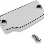 Scout Rear Master Cylinder Cover Smooth Black / Chrome