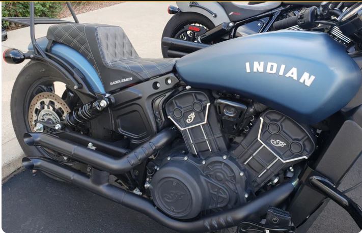 Scout Just the Tip Black Slip on Exhaust Muffler by Dean Speed