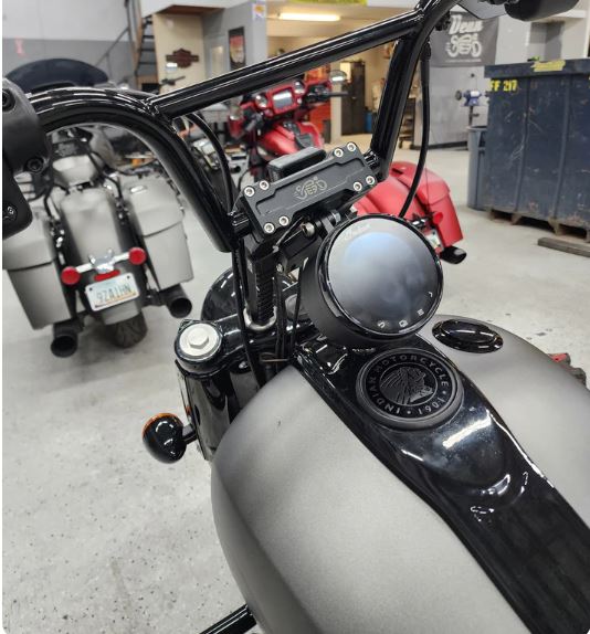2022+ Indian Chief Pic-Rail Riser Gauge Mount Only