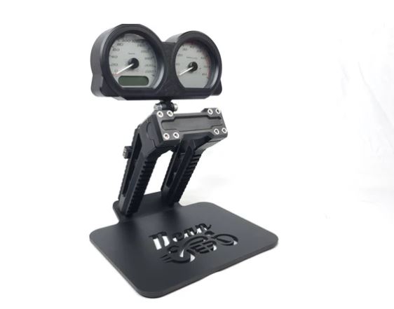 Taller risers offer a better feel and more options but mounting gauges or attachments have always seemed clunky or more of an afterthought. We wanted to make something that with attachments and adaptability in mind. From my time in the military, found the picatinny rail found on almost every rifle these days to be a ubiquitous way to confidently attach accessories to your rifle. It almost came as a no brainer to try to adapt that to other applications. With a Rail front and back on each riser, it offers numerous ways to place your attachments in the perfect spot for you as well as run multiple attachments at the same time. We are planning to offer sing and duel pod gauge mounts for Harley's, Indian ride control display, fxbb digital gauge and even a power vision display mount. These will be released in time. Please let us know what attachments you would like to see first! 1" of additional pull back. come in type 3 hard anodized black for durability and UV protection. Same process used on most receivers fully functional picatinny rail front and back Most Harley use a 3.5" bolt spacing Yamaha bolt and 2022+ Indian Chief use a 100mm bolt spacing. Torque Specs: Riser Bolts: 25 ft lbs Top Clamp: 3.75 ft lbs