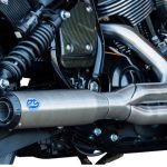 Inspired by the S&S King of The Baggers racing efforts Stainless steel stepped header design to maximize power output Full heat shields on both front and rear headers S&S race inspired end cap Removable dB reducer (J2825 compliant) Made in the USA