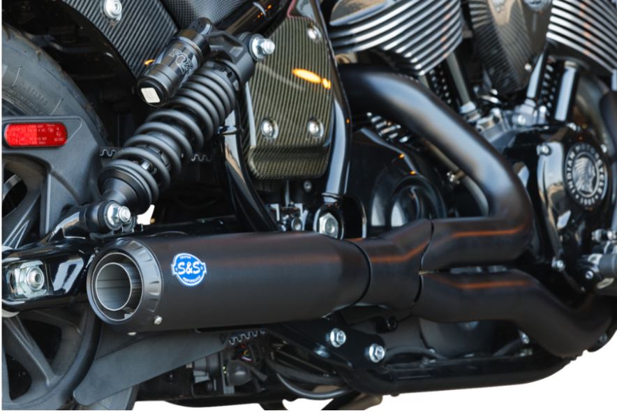 Inspired by the S&S King of The Baggers racing efforts Stainless steel stepped header design to maximize power output Full heat shields on both front and rear headers S&S race inspired end cap Removable dB reducer (J2825 compliant) Made in the USA