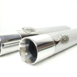 These are the mufflers you've been looking for. Full Stainless Steel construction for durability and longevity. 16" body with 14" baffling packed with Stainless steel wool that doesn't break down like the fiberglass packing used in other mufflers so you won't need to repack them for a long time if ever. Made with only the finest quality materials right here in the USA. No expenses spared in the construction and design. Not only do they sound killer, they also perform. More high end power without losing that low end grunt. A deep and powerful sound at idle will make you think your bike doubled in cc's, a tame controlled growl at cruise that your ear's and your friends will appreciate on long rides but when you want to be heard, you're heard. Rampage Quiet Baffles sold separately. For the most up to date lead times, please check our Lead Times page. Emissions Notice: Dean Speed exhaust systems and slip-on mufflers are legal for sale and use on U.S. EPA and California pollution controlled motorcycles not originally equipped with a catalyst in the exhaust system. In addition Dean Speed slip-on mufflers are legal for sale and use on U.S. EPA and California pollution controlled motorcycles that have the catalyst located in the header pipes upstream of the muffler. Removing a catalytic converter from a pollution-controlled motorcycle is considered tampering and can lead to substantial fines and penalties. Unless otherwise noted additional Dean Speed components shown are restricted to closed course competition use only. Exhaust Noise Disclaimer: Unless noted, Dean Speed exhaust components do not meet U.S. EPA noise standards and may be restricted to closed course competition use. Check local noise ordinances before use. Rampage mufflers: Not legal for sale or use on 2009 model year California touring motorcycles and all 2010 model year touring motorcycles. These models contain a catalyst in the head pipe and removing the catalyst from a highway motorcycle is a violation of pollution control laws. *Check that all hardware is tight before riding with your newly installed parts. *Thread lock is recommended