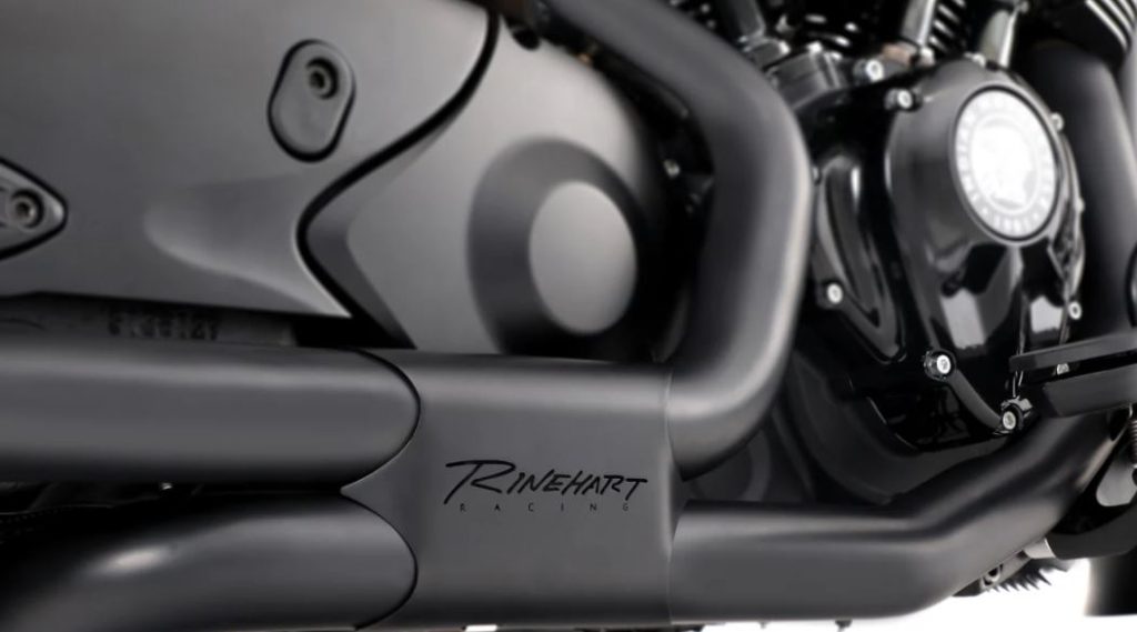 SLIMLINE DUALS FULL SYSTEM WITH SLIP-ON MUFFLERS FOR INDIAN TOURING