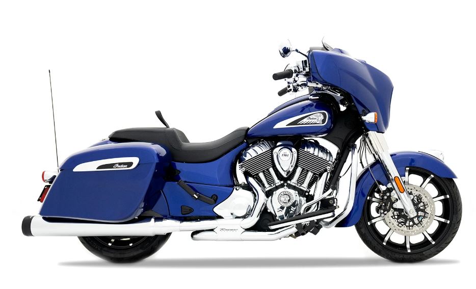 SLIMLINE DUALS FULL SYSTEM WITH SLIP-ON MUFFLERS FOR INDIAN TOURING