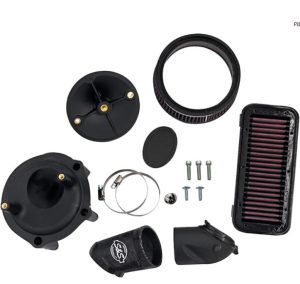 High-strength synthetic polymer backplate Designed to reduce heat transfer to intake air Easy Installation Cooler, denser air allows for more efficient cylinder fill and better performance Includes stock-style washable replacement filter