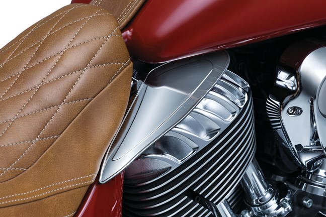 JINJUANYAO Reflective Saddle Shield Air Heat Deflector Kit Fit for Indian Chief Dark Horse/Fit for Chieftain/Fit for Roadmaster 
