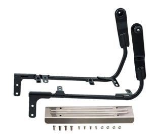 Saddlebag brackets kit for use with your existing S&S® 2-1 exhaust Kit includes all necessary mounts/hardware for installation