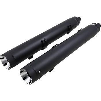 SHARKROAD 4" Slip-On Mufflers For Indian Chieftain & Roadmaster (2014+) – Matte Black