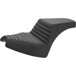 Front Tuck-n'-Roll/Rear Smooth - Black - Chief